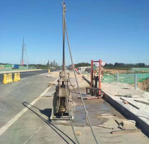 洛江公路高聚物注浆加固